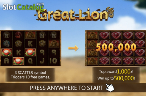 Οθόνη2. Great Lion (Dragoon Soft) Κουλοχέρης