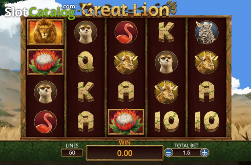 Οθόνη3. Great Lion (Dragoon Soft) Κουλοχέρης
