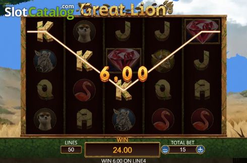 Οθόνη5. Great Lion (Dragoon Soft) Κουλοχέρης