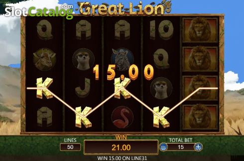 Οθόνη6. Great Lion (Dragoon Soft) Κουλοχέρης