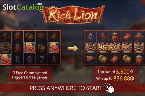 Οθόνη2. Rich Lion Κουλοχέρης