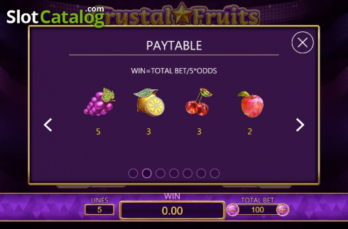 Οθόνη8. Crystal Fruits (Dragoon Soft) Κουλοχέρης 
