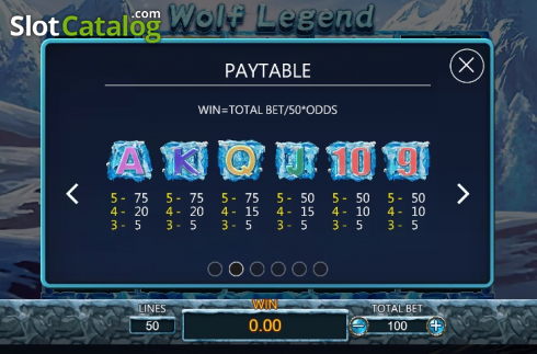 Οθόνη7. Wolf Legend Κουλοχέρης