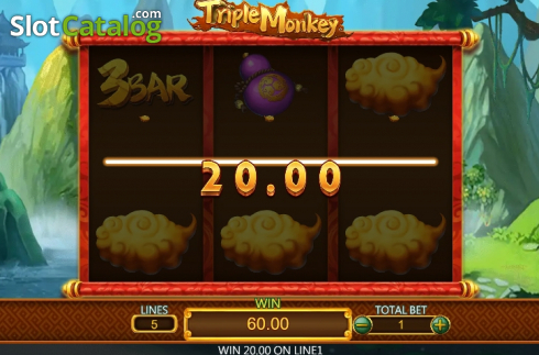 Οθόνη5. Triple Monkey (Dragoon Soft) Κουλοχέρης