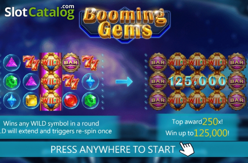 Οθόνη2. Booming Gems Κουλοχέρης