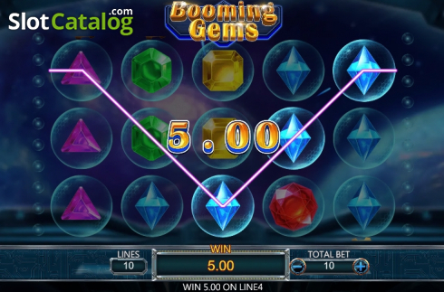 Οθόνη4. Booming Gems Κουλοχέρης