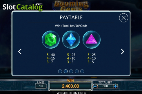 Οθόνη8. Booming Gems Κουλοχέρης