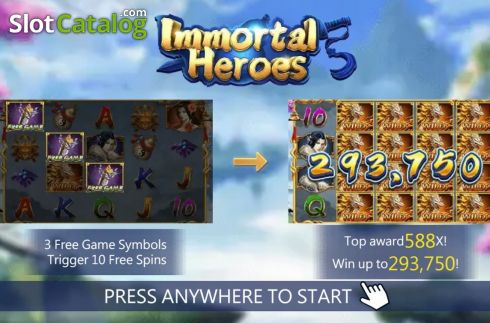 Οθόνη2. Immortal Heroes Κουλοχέρης