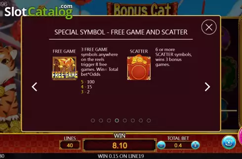 Οθόνη6. Bonus Cat Κουλοχέρης