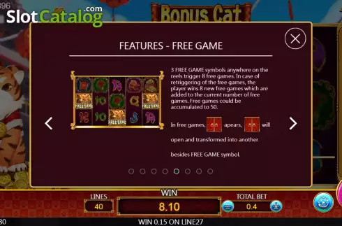Οθόνη8. Bonus Cat Κουλοχέρης