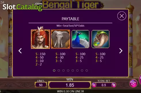 Οθόνη5. Bengal Tiger Κουλοχέρης