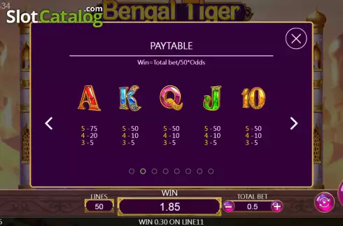 Οθόνη6. Bengal Tiger Κουλοχέρης