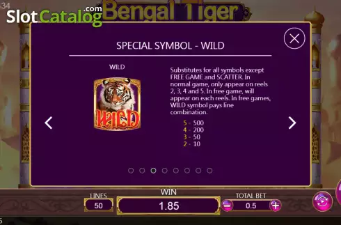 Οθόνη7. Bengal Tiger Κουλοχέρης