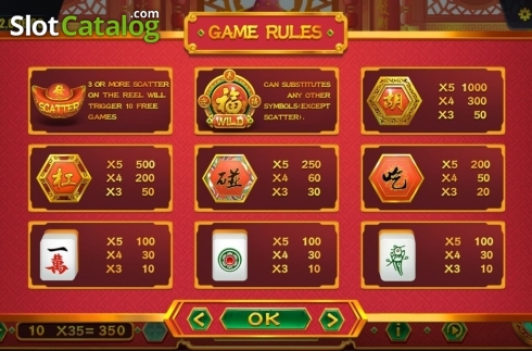 Οθόνη9. Mahjong King (Dream Tech) Κουλοχέρης