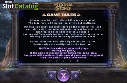 Οθόνη9. Mystical Stones Κουλοχέρης