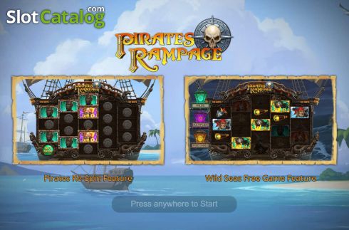 Οθόνη2. Pirates Rampage Κουλοχέρης