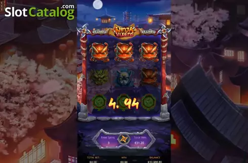 Οθόνη9. Ninja Vixens Κουλοχέρης