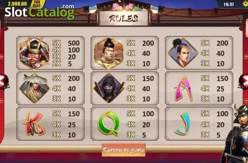 Οθόνη4. Shogun (Dream Tech) Κουλοχέρης