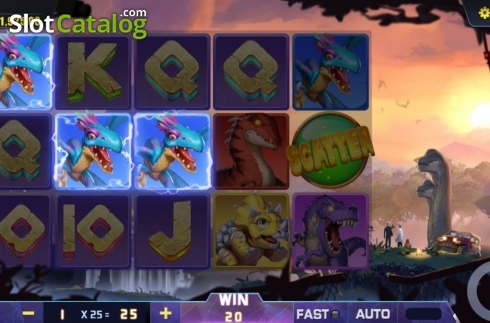 Οθόνη3. Dinosaur World Κουλοχέρης
