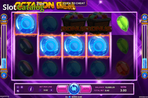 Οθόνη3. Octagon Gem Κουλοχέρης 