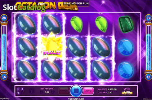 Οθόνη4. Octagon Gem Κουλοχέρης 