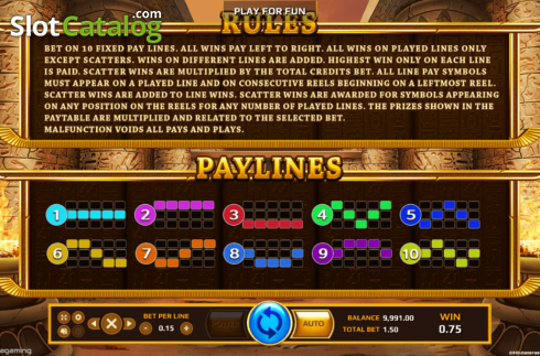 Οθόνη8. Horus Eye (EAgaming) Κουλοχέρης