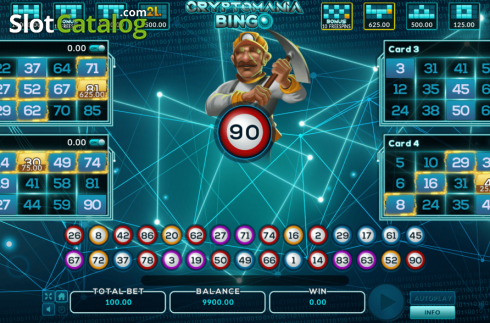 Οθόνη2. Cryptomania Bingo Κουλοχέρης