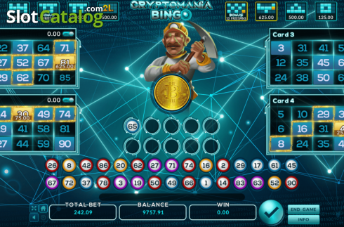 Οθόνη3. Cryptomania Bingo Κουλοχέρης