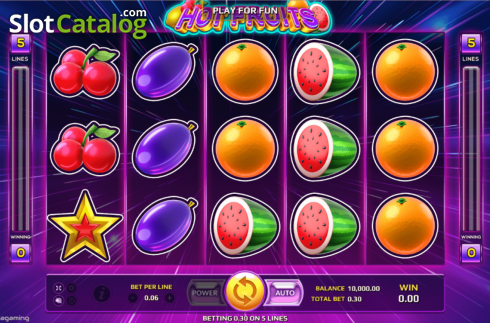 Οθόνη2. Hot Fruits (EAgaming) Κουλοχέρης