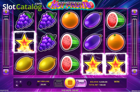 Οθόνη3. Hot Fruits (EAgaming) Κουλοχέρης