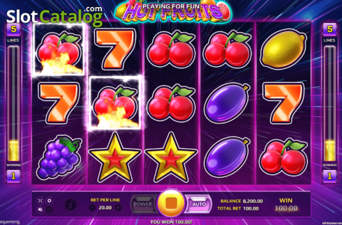 Οθόνη5. Hot Fruits (EAgaming) Κουλοχέρης