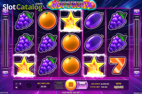 Οθόνη6. Hot Fruits (EAgaming) Κουλοχέρης