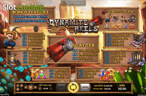 Οθόνη5. Dynamite Reels Κουλοχέρης 
