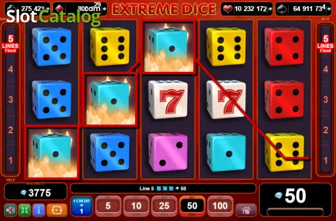 Οθόνη4. Extreme Dice Κουλοχέρης 