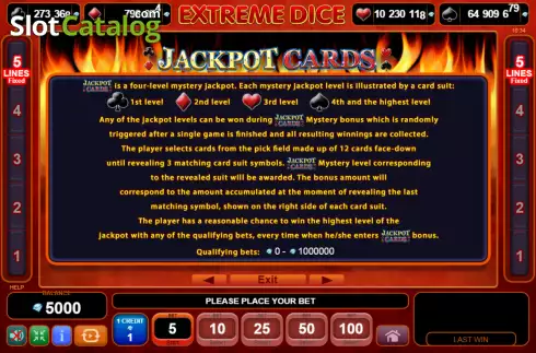 Οθόνη6. Extreme Dice Κουλοχέρης 