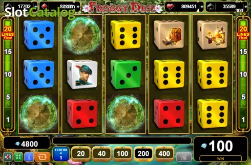 Οθόνη3. Froggy Dice Κουλοχέρης