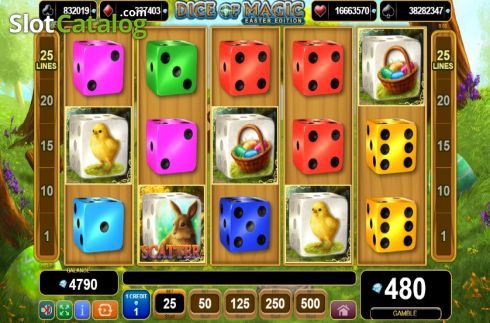 Οθόνη2. Dice of Magic Easter Edition Κουλοχέρης