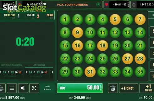 Οθόνη4. Lotto Express 5/35 Plus Κουλοχέρης