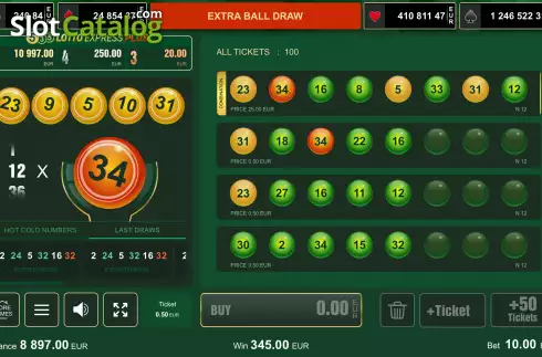 Οθόνη5. Lotto Express 5/35 Plus Κουλοχέρης