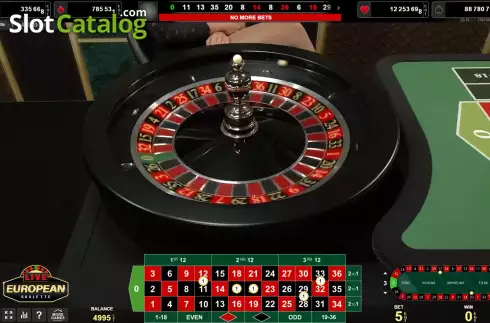 Οθόνη3. Live European Roulette (Amusnet) Κουλοχέρης