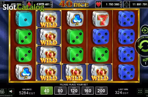 Οθόνη2. 40 Luxury Dice Κουλοχέρης