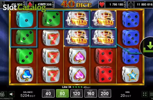 Οθόνη3. 40 Luxury Dice Κουλοχέρης