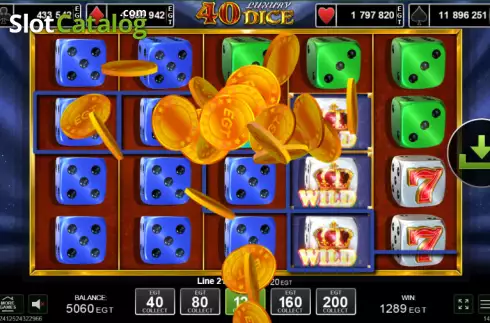 Οθόνη4. 40 Luxury Dice Κουλοχέρης