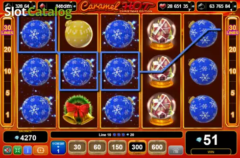 Οθόνη4. Caramel Hot Christmas Edition Κουλοχέρης