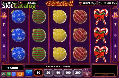 Οθόνη2. Dice & Roll Christmas Edition Κουλοχέρης