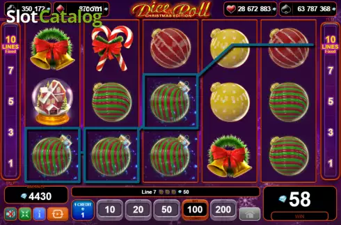 Οθόνη3. Dice & Roll Christmas Edition Κουλοχέρης