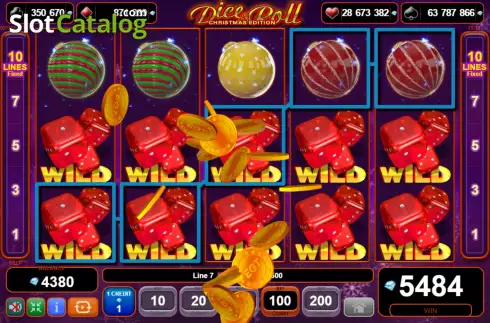 Οθόνη4. Dice & Roll Christmas Edition Κουλοχέρης