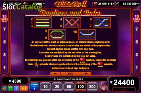 Οθόνη8. Dice & Roll Christmas Edition Κουλοχέρης