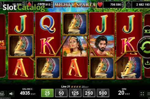 Οθόνη3. Mighty Sparta Κουλοχέρης