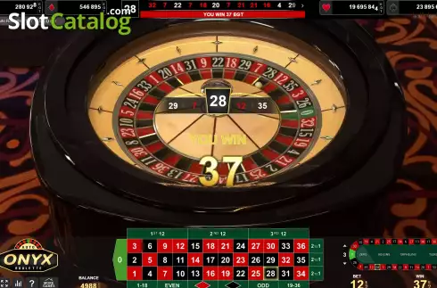 Οθόνη3. Onyx Roulette Κουλοχέρης